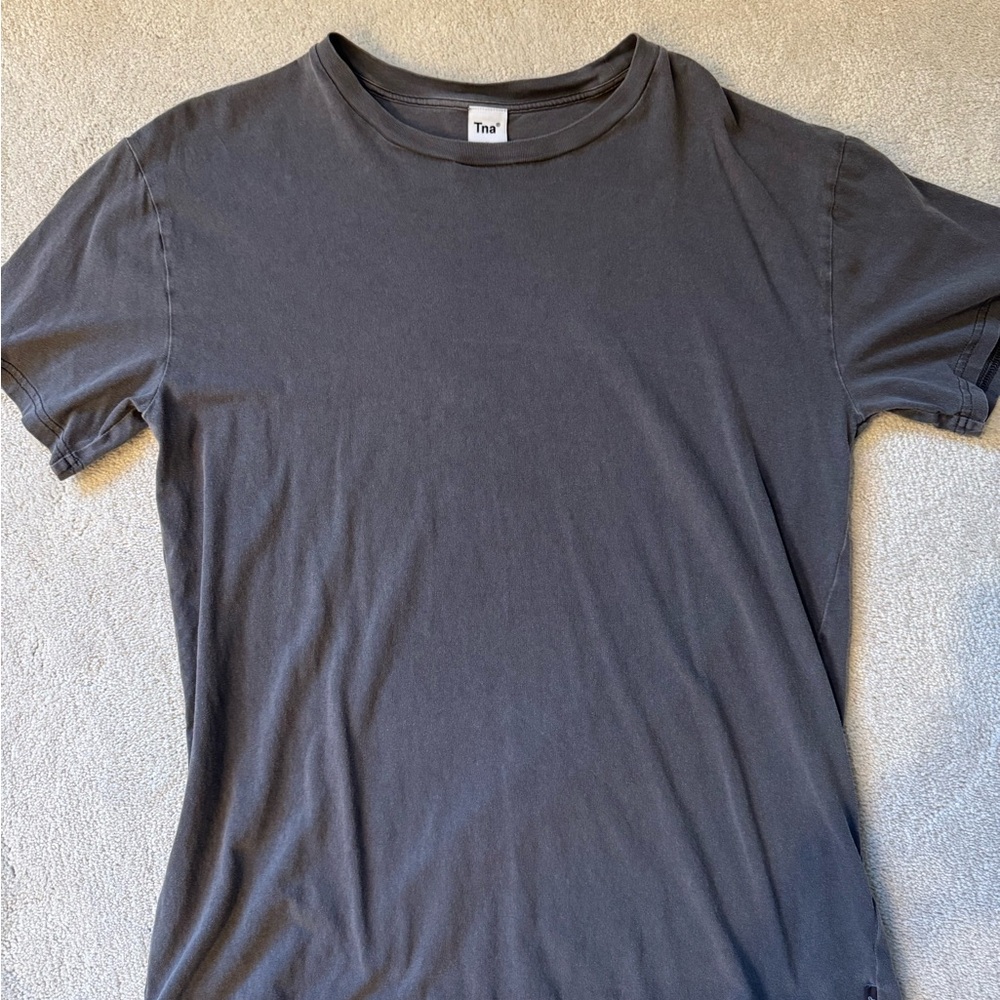Aritizia Vintage Charcoal Grey Tee